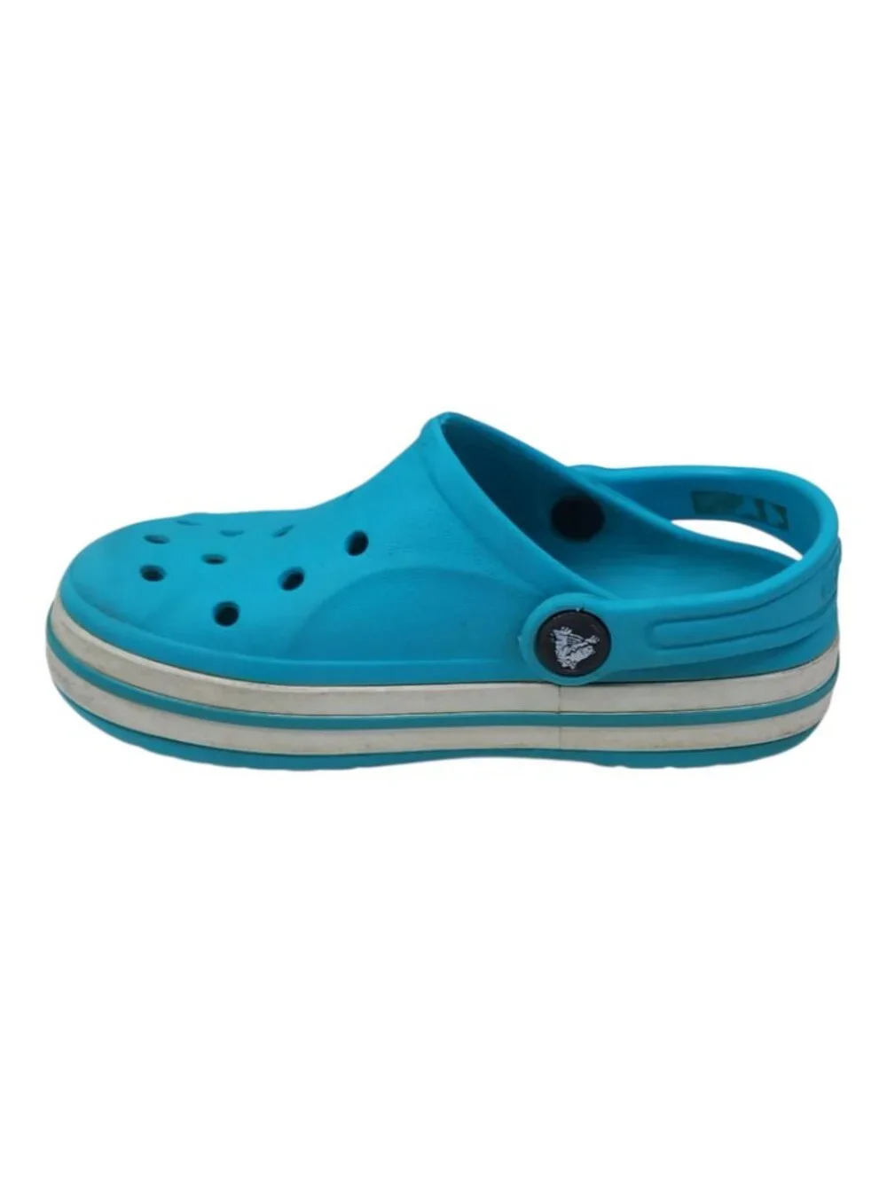 Crocs C10 Blue Slip-On Clogs With Adjustable Heel Strap For Kids Blue